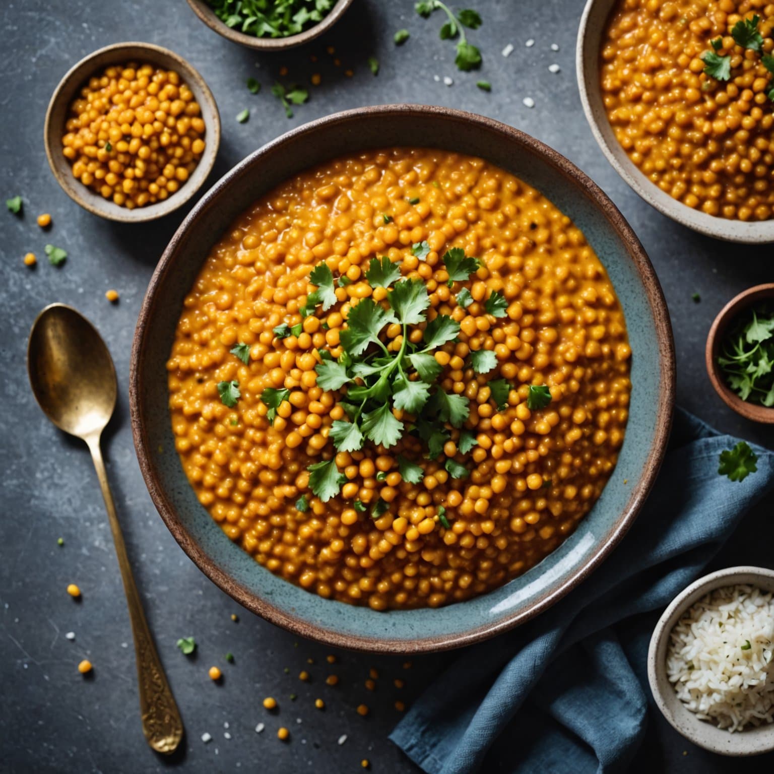 Røde splittede linser (Masoor Dal)