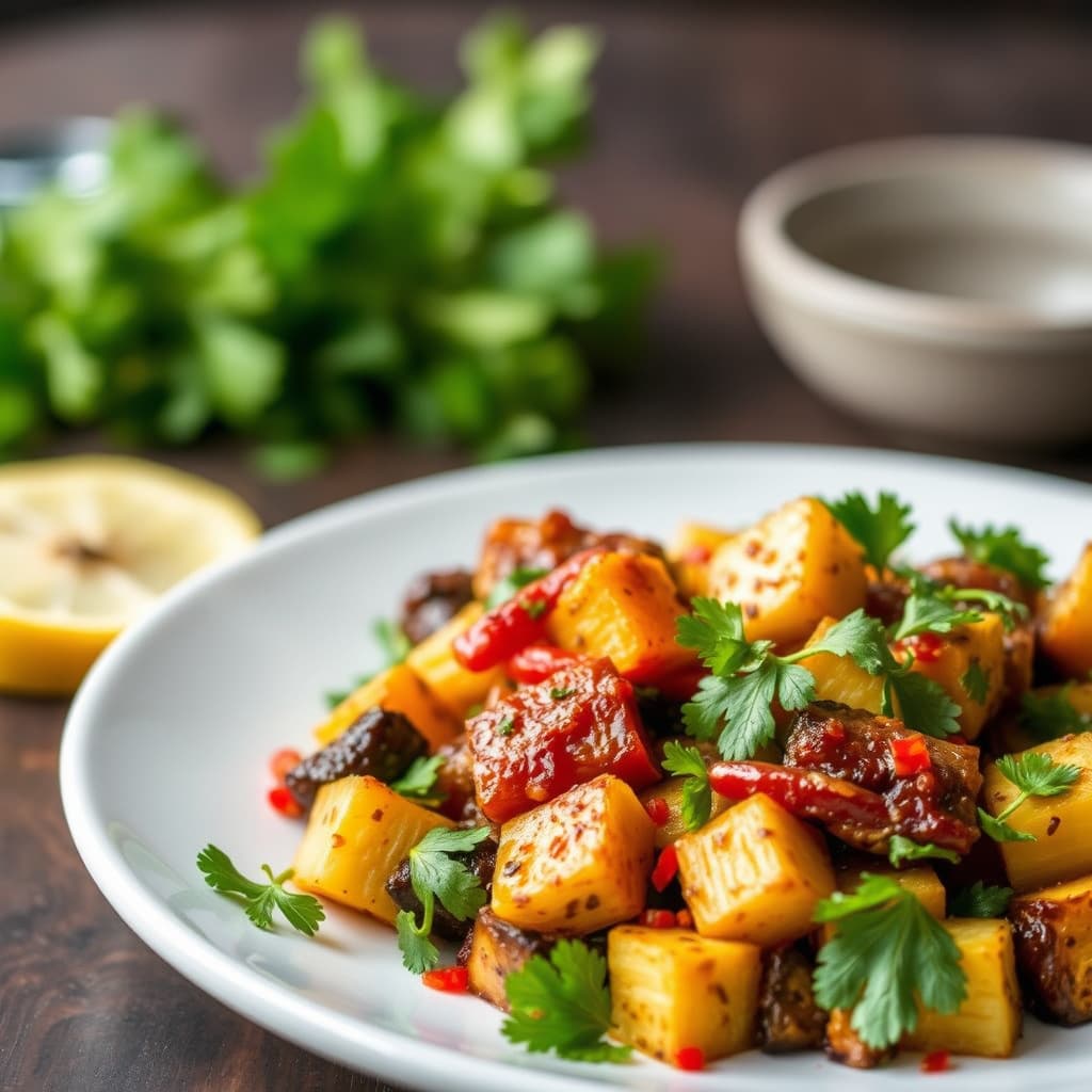 Rødfersken vinaigrettesaus til ovnsbakte grønnsaker