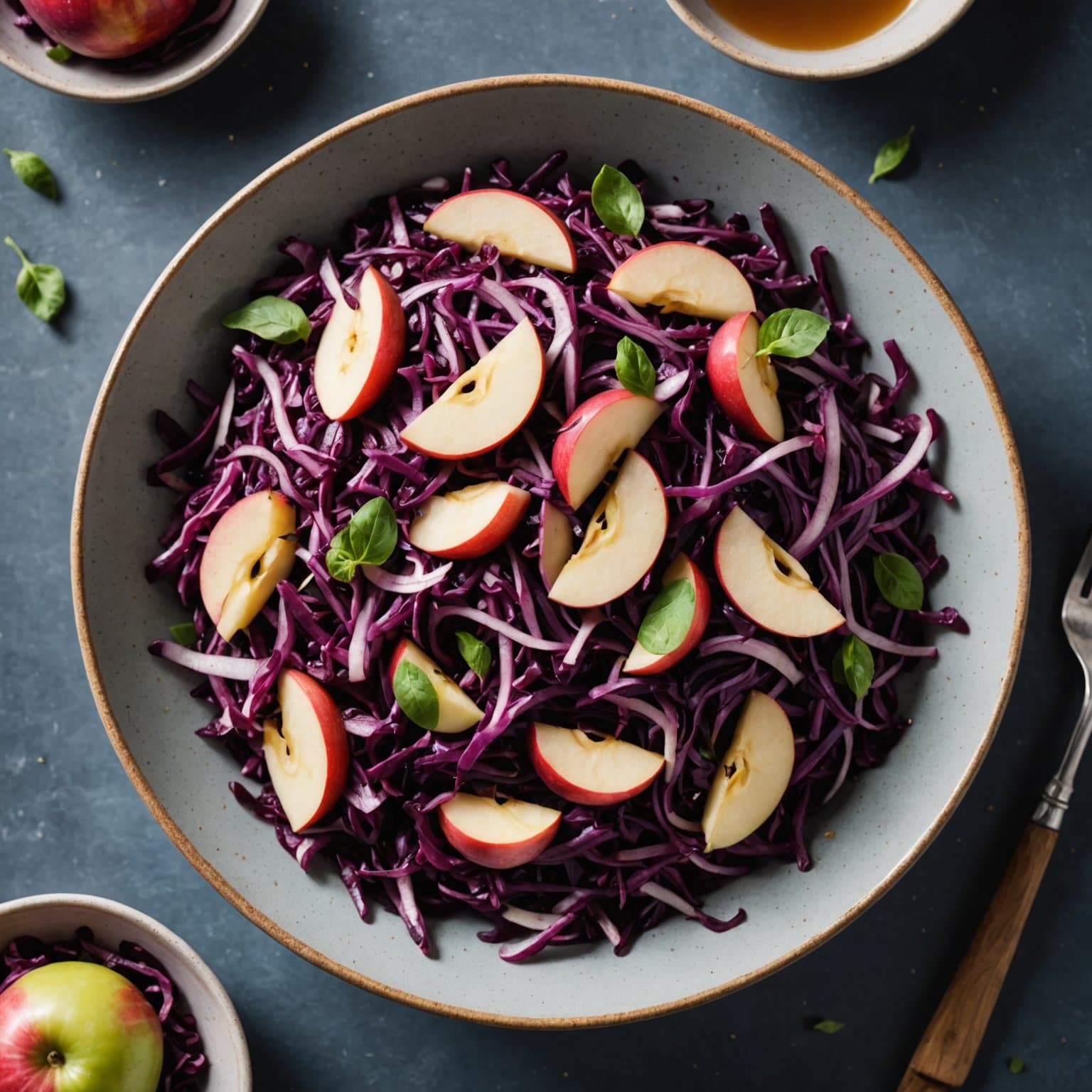 Rødkål- og eplesalat