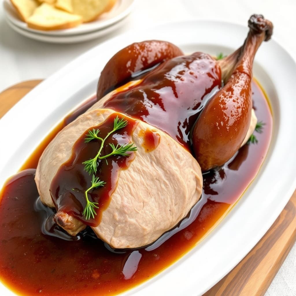 Rødkålkylling med portvinssaus