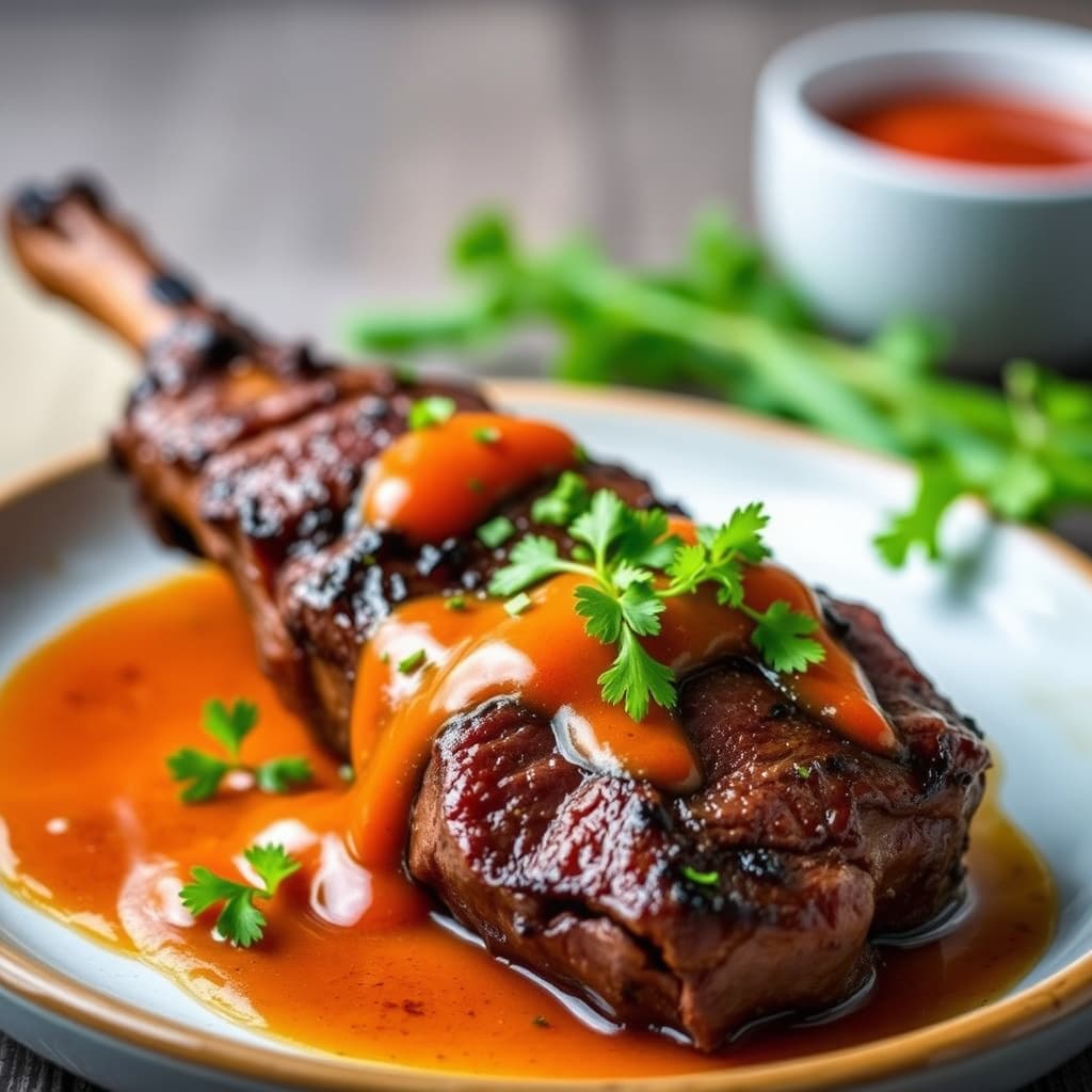 Røkt hjortekjøtt med habanerosaus