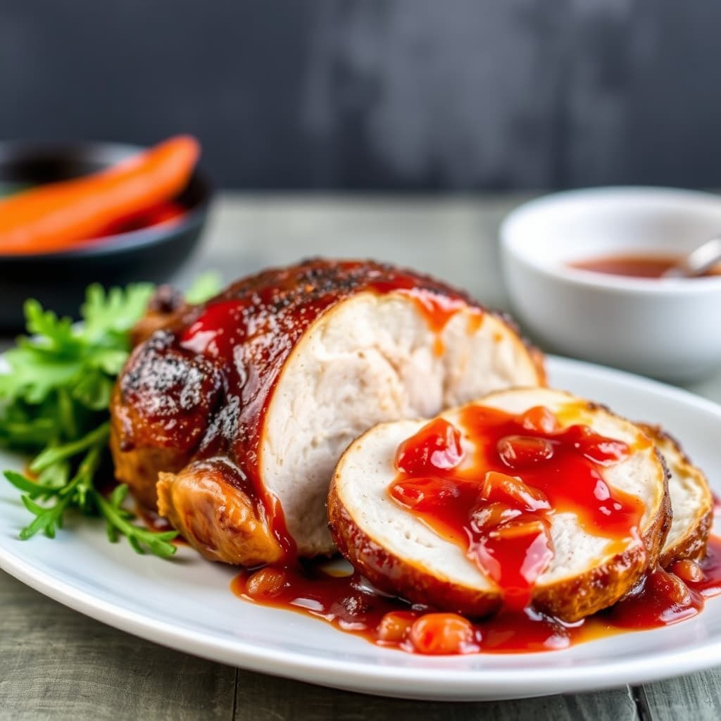 Røkt kalkun med glans av hot pepper-jelly