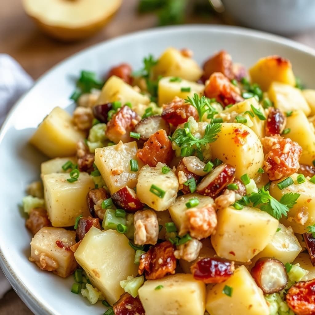 Røkt makrell- og potetsalat