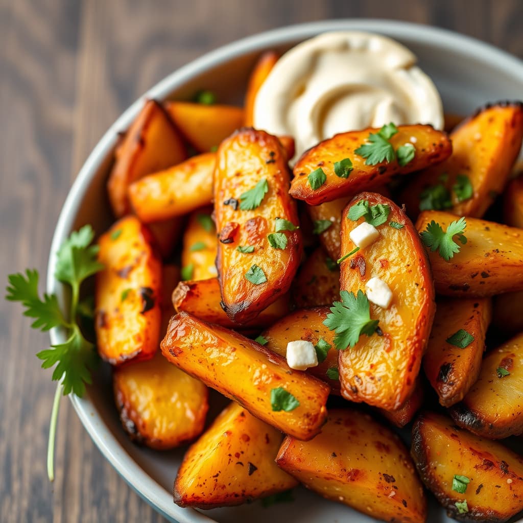 Røkt paprika-potetbåter