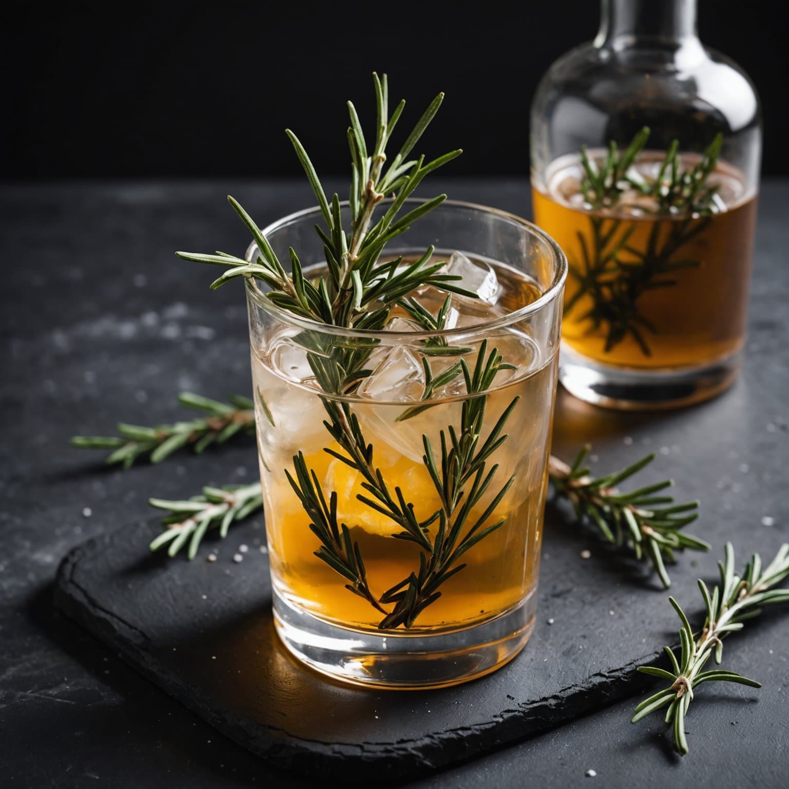 Røkt rosmarininfundert vodka