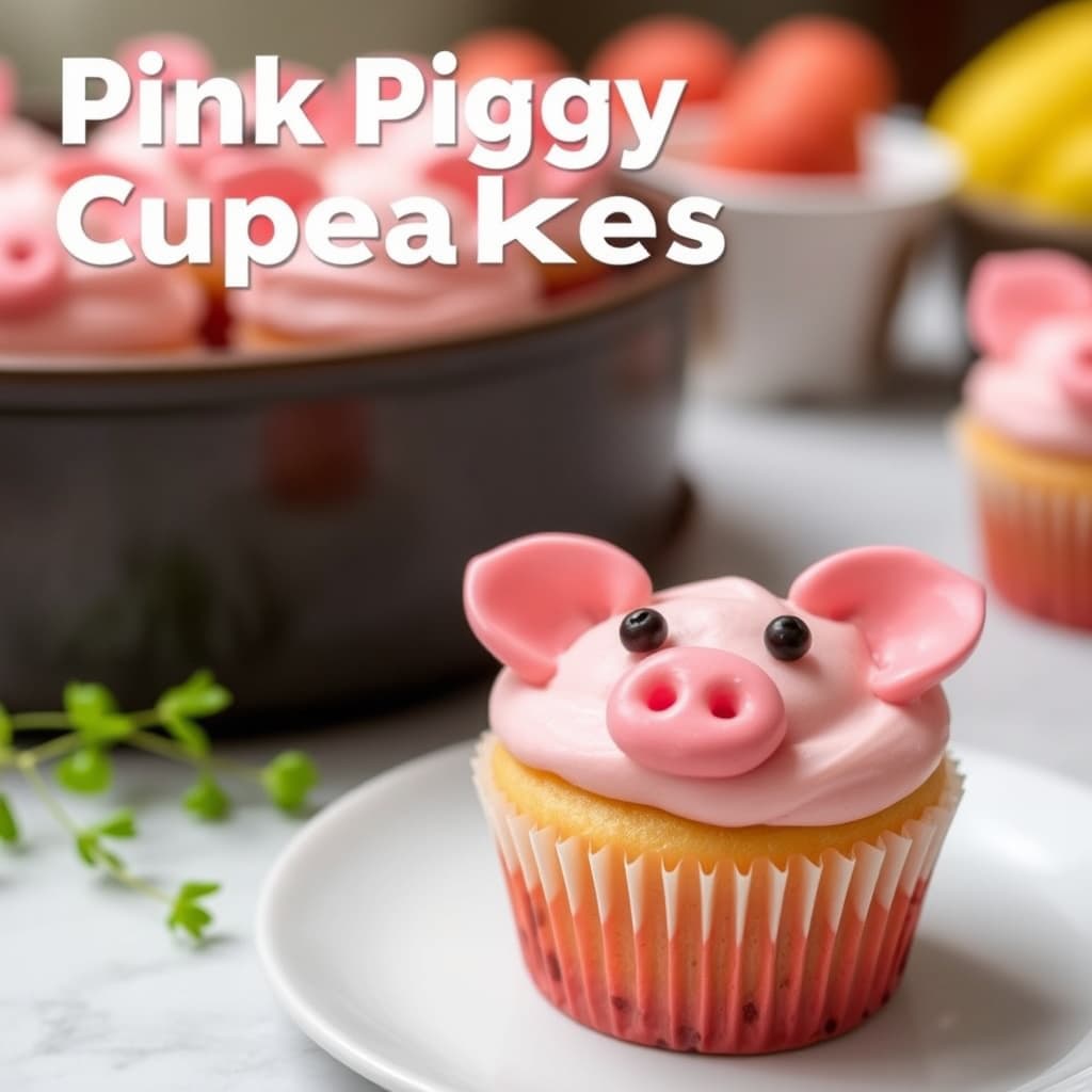 Rosa grisekaker i kopper