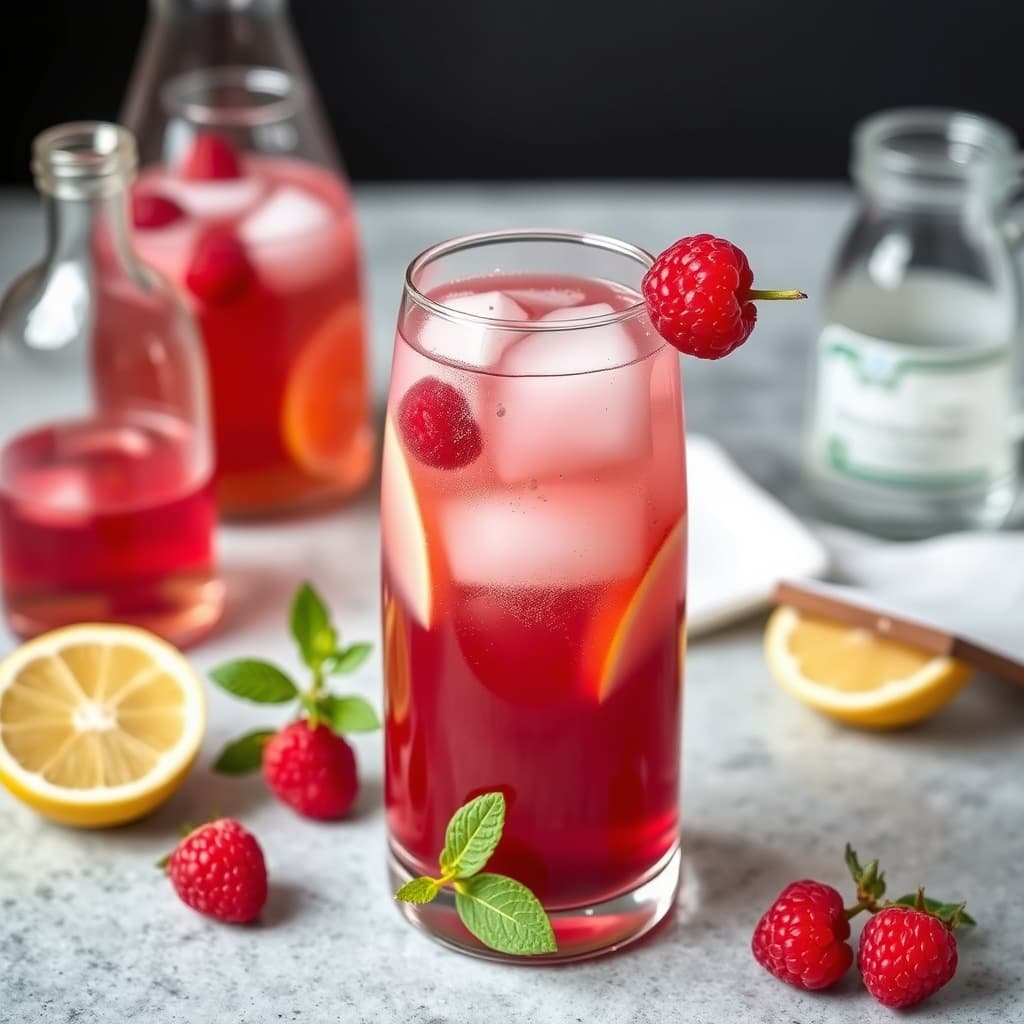 Rose, Rosewater og Bringebær-Sangria
