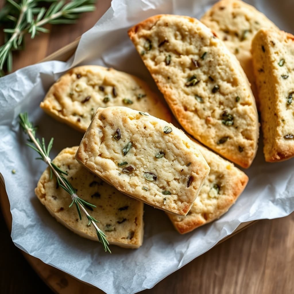 Rosmarin og ristet karve shortbread