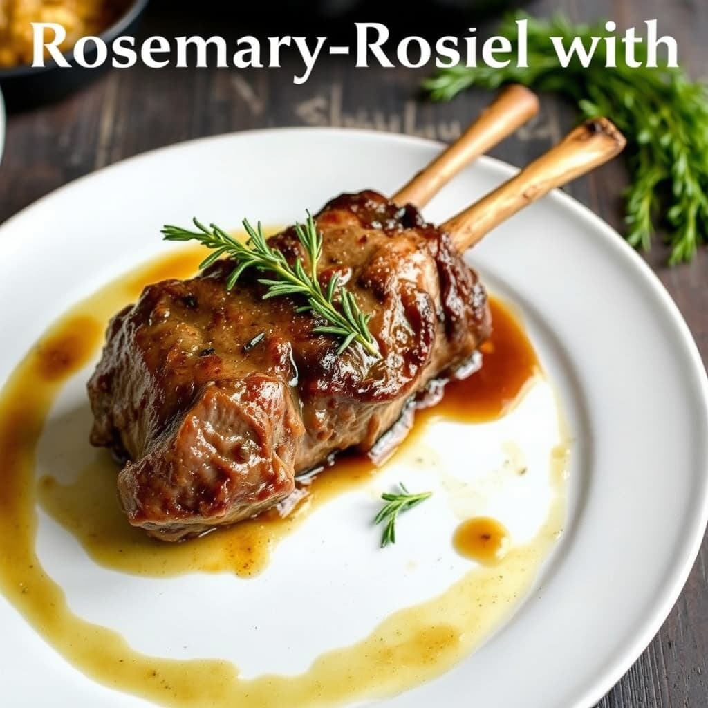 Rosmarinbakt lam med stekesjy