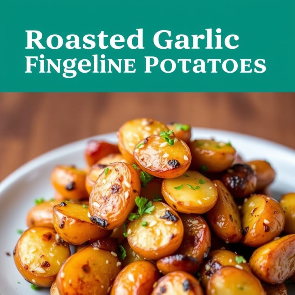 Røstede hvitløksfingertopp-poteter