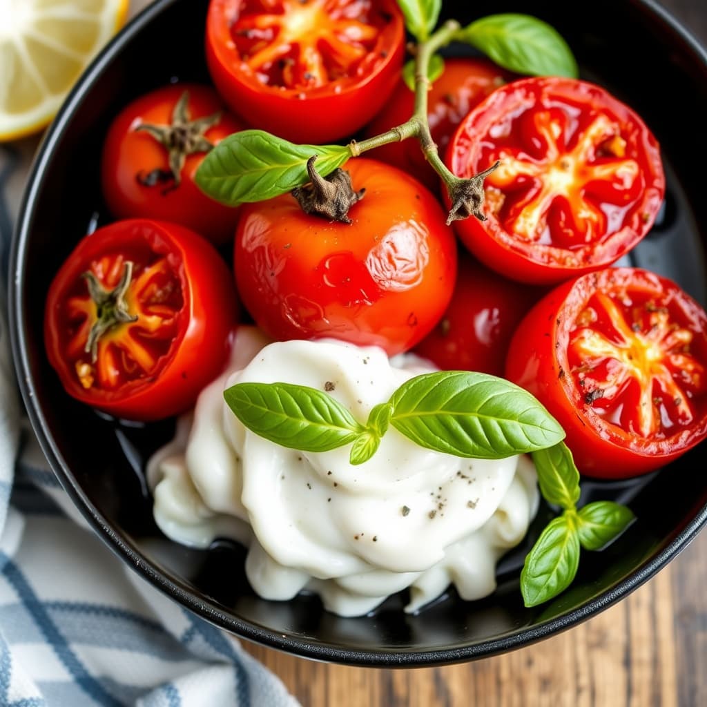 Røstede vinplommetomater