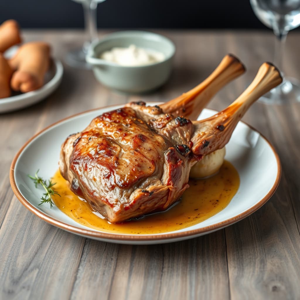 Rostet lammeskulder (Agnello de Latte Arrosto)