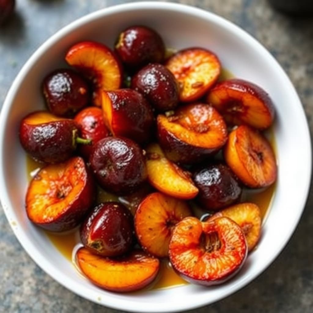 Røstet steinfrukt