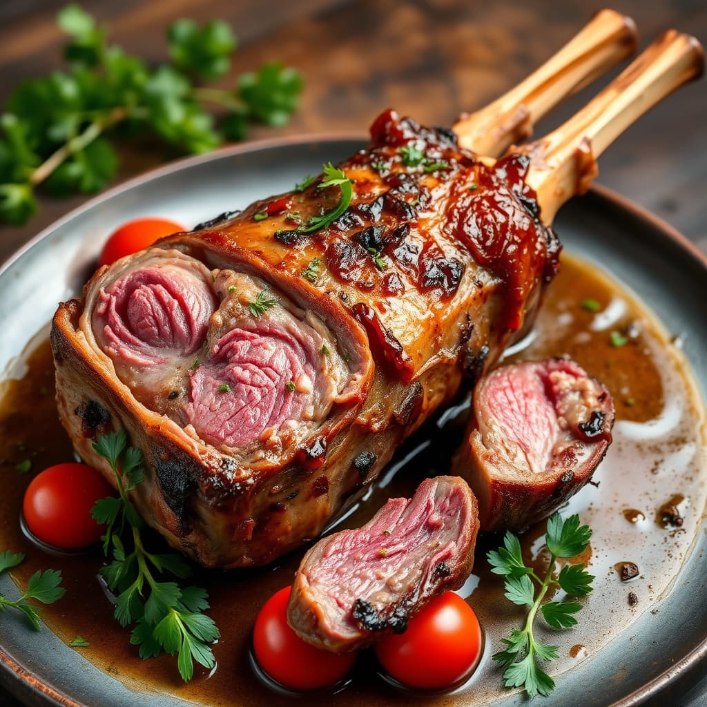 Røstet ung vårlamme på spansk vis