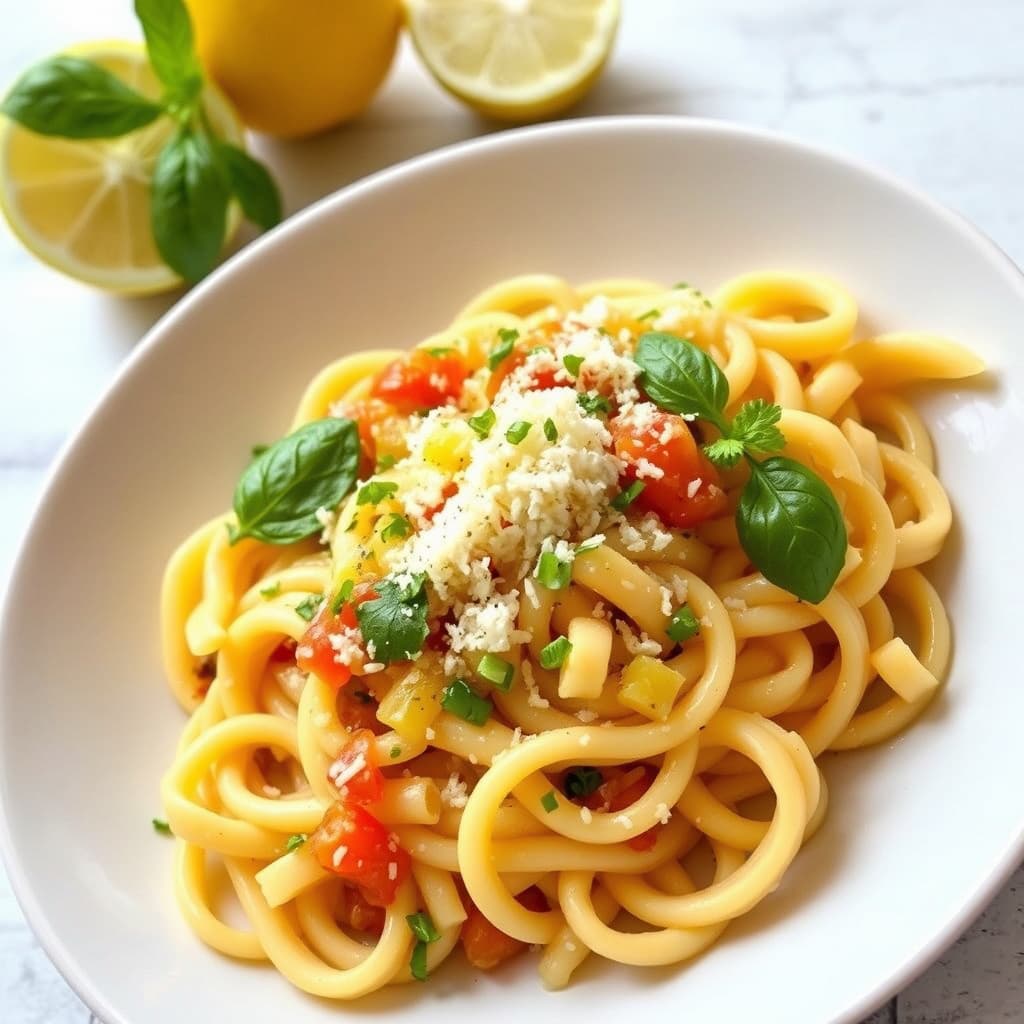 Rotini med salsa di Limone