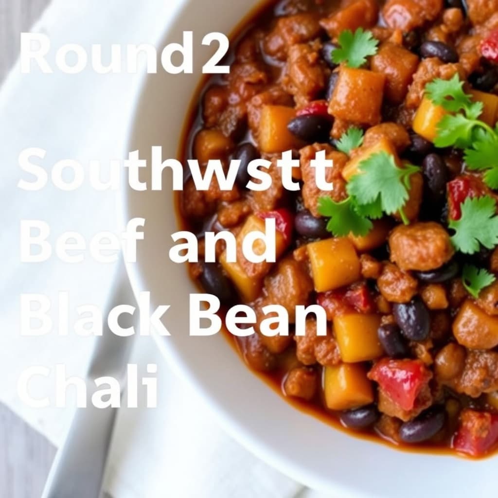 Runde 2-oppskrift – Chili med storfe og svarte bønner fra sørvest