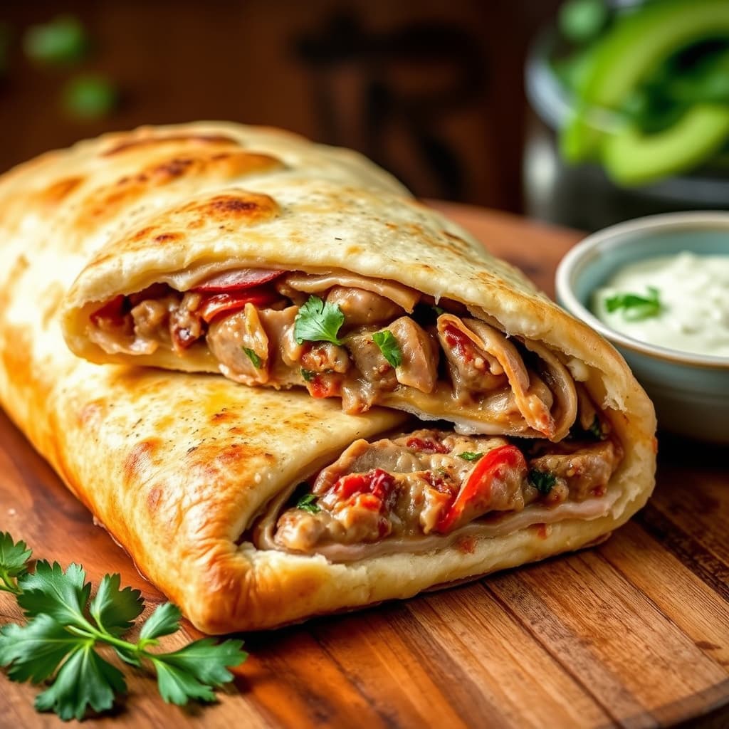 Runde 2-oppskrift – Kalzone fylt med kalv