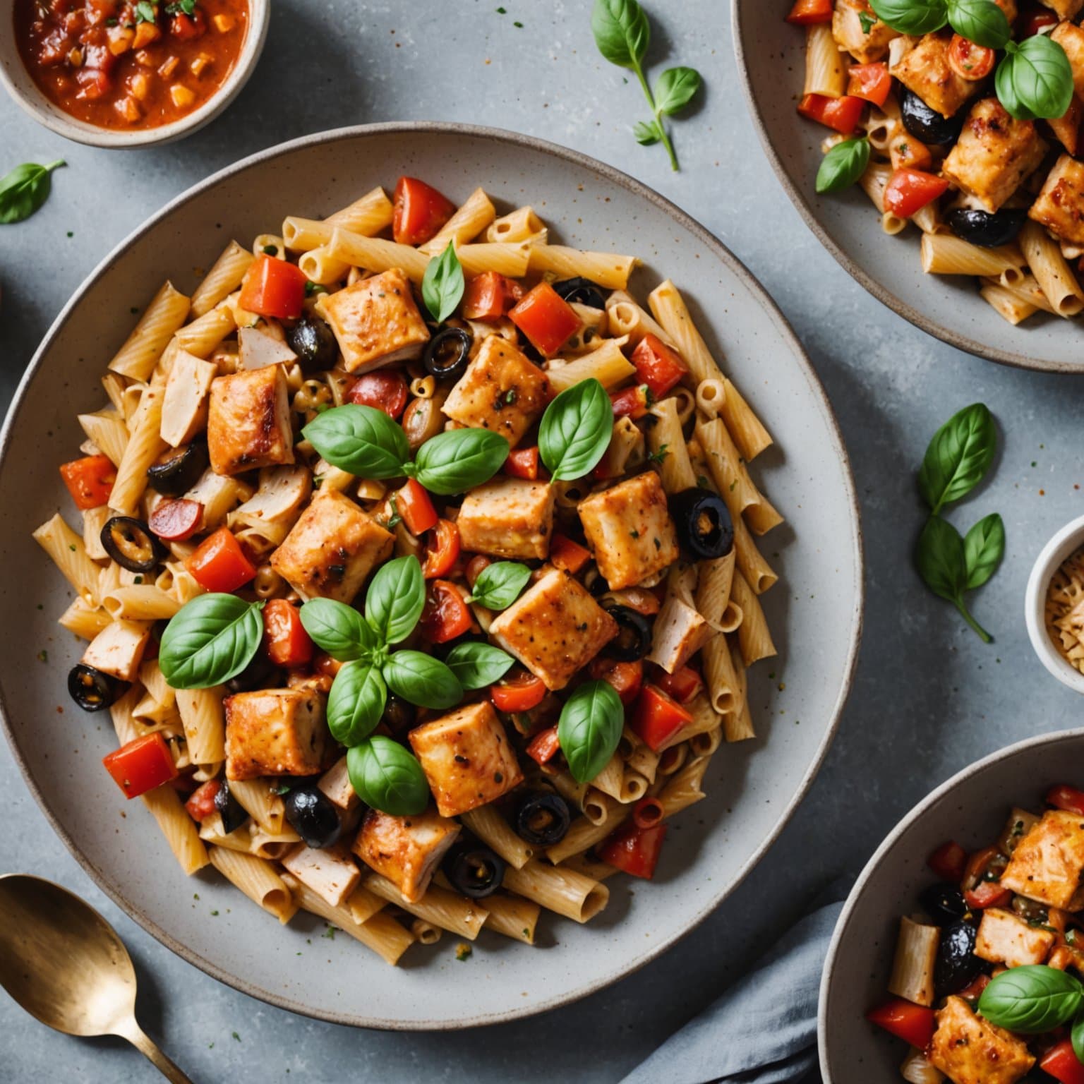 Runde 2-oppskrift – Kylling og ratatouille-pasta