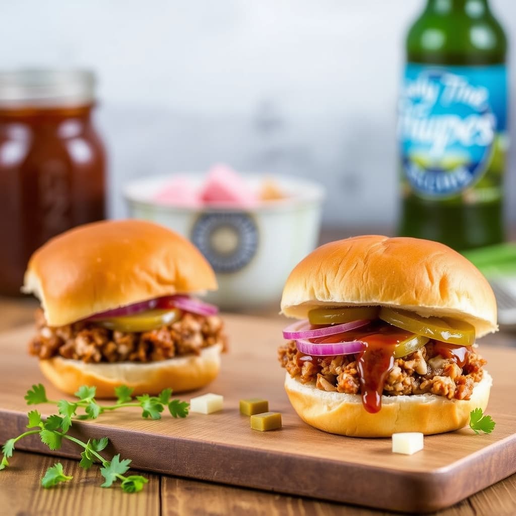 Runde 2-oppskrifter – Pulled Pork-sliders med senneps-BBQ-saus og sylteagurk-løk