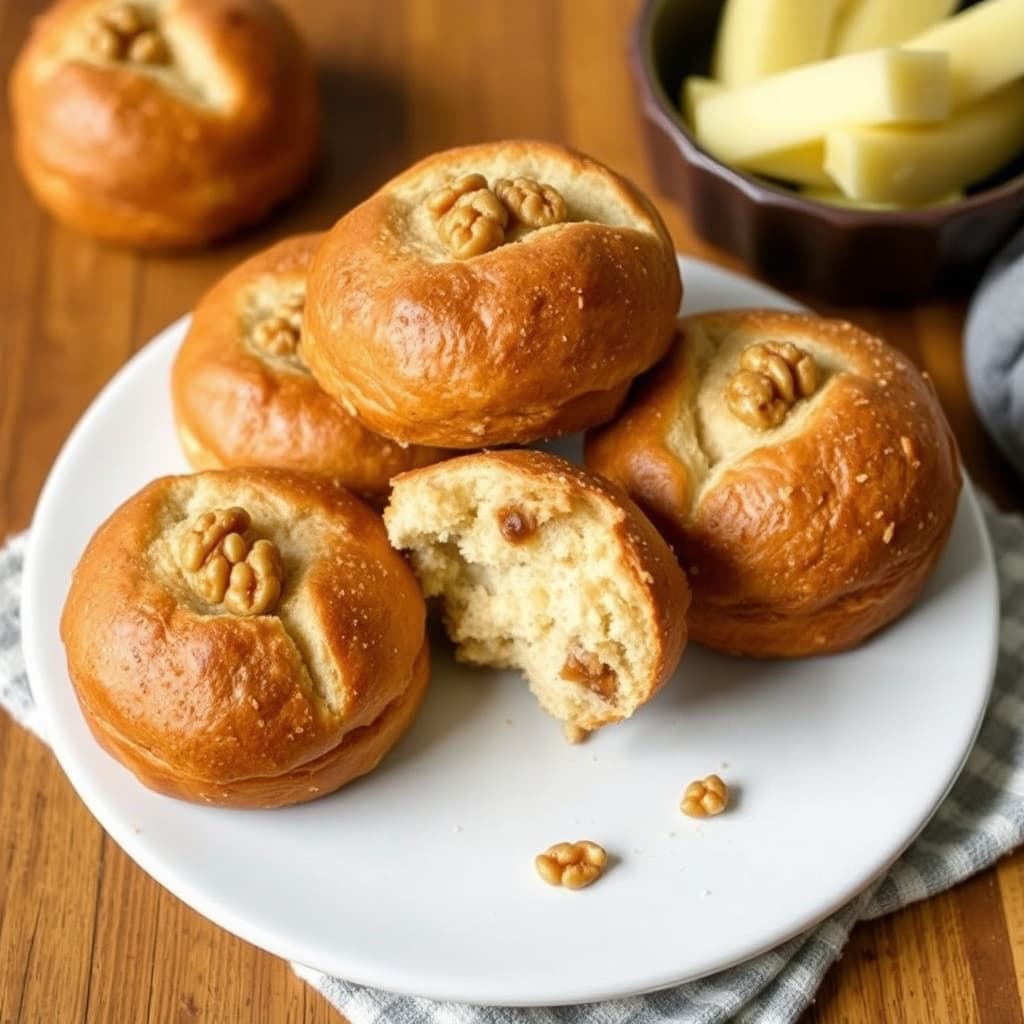 Rye Walnut Rolls