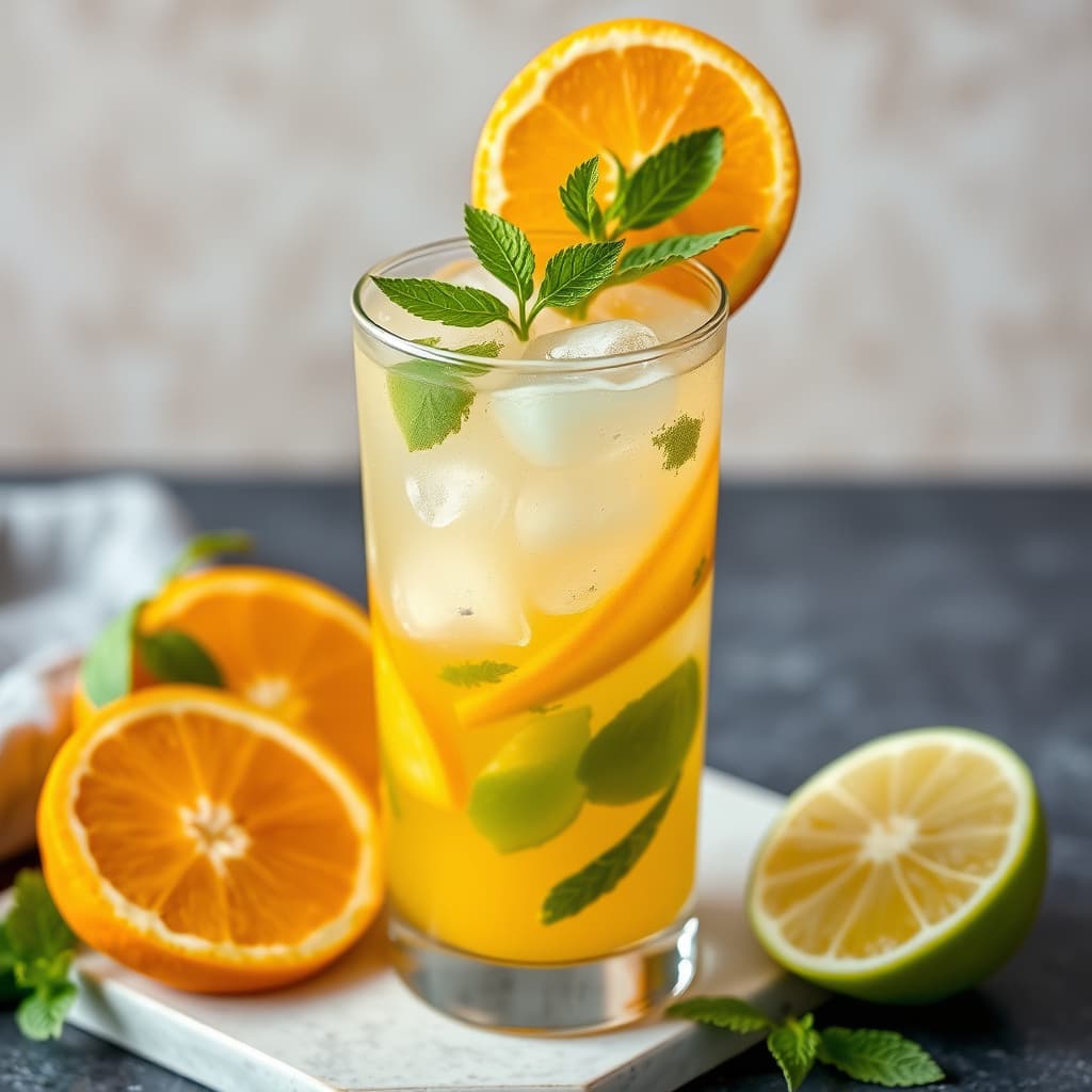 Saftig appelsinmojito