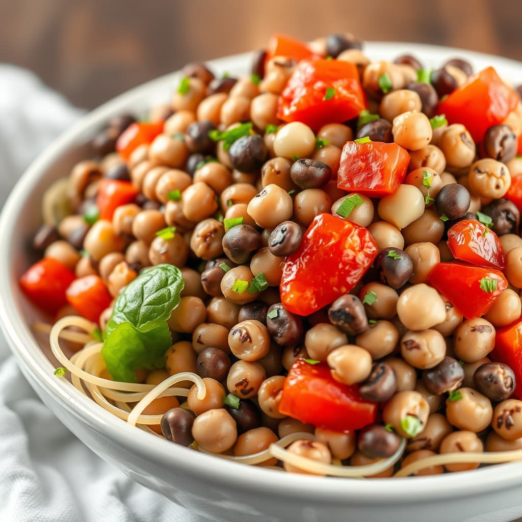 Salat med svarte øyne-erte