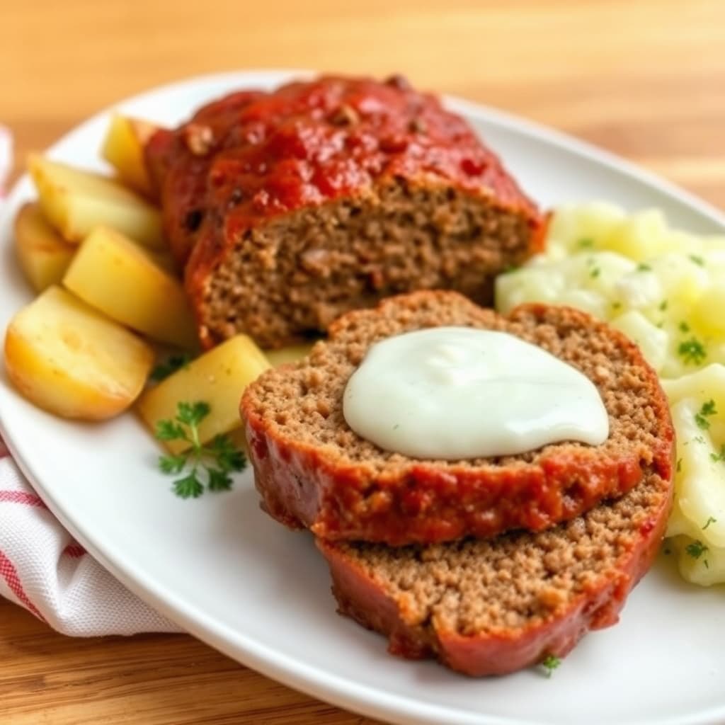 Salisbury kjøttfarse med poteter