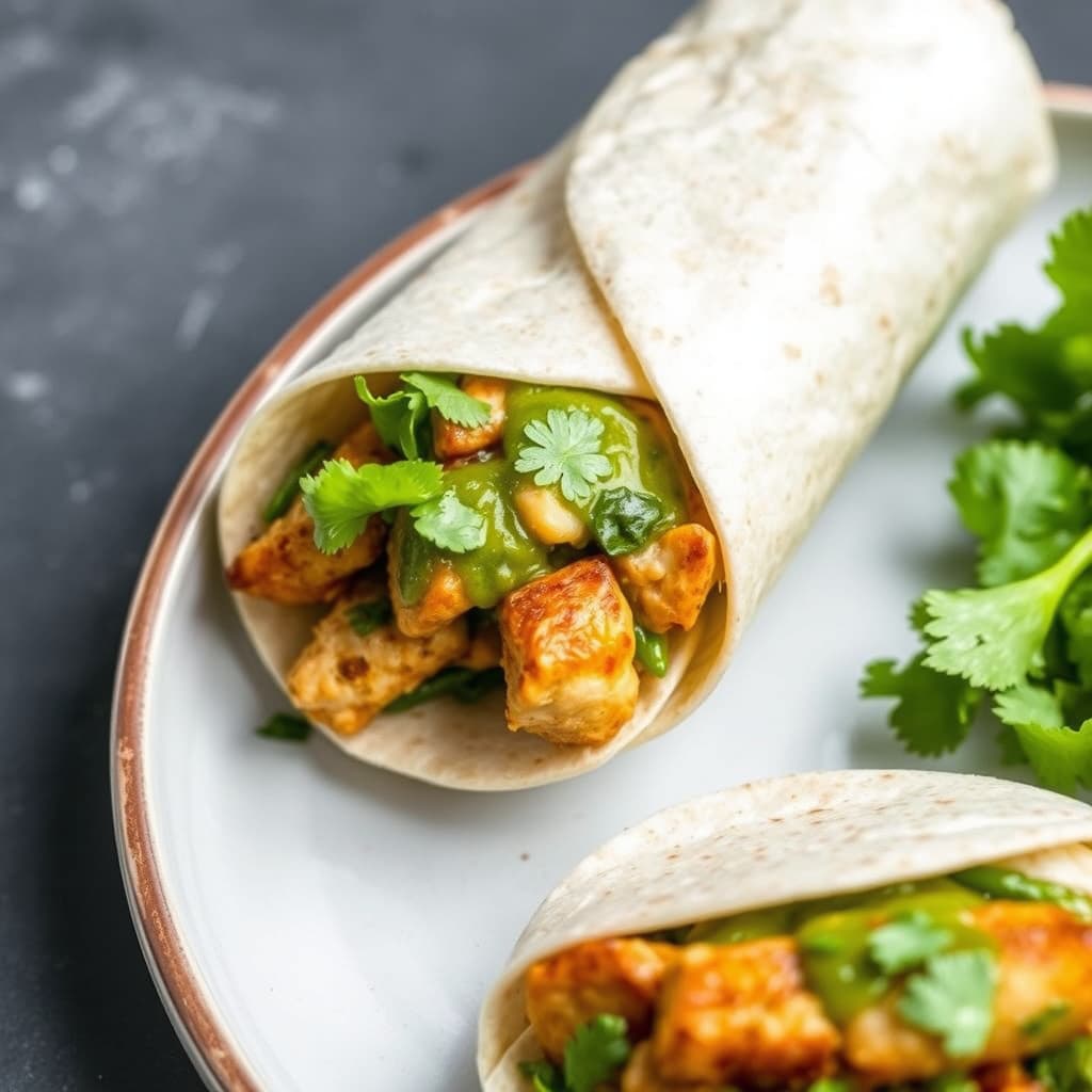 Salsa Verde kyllingwraps