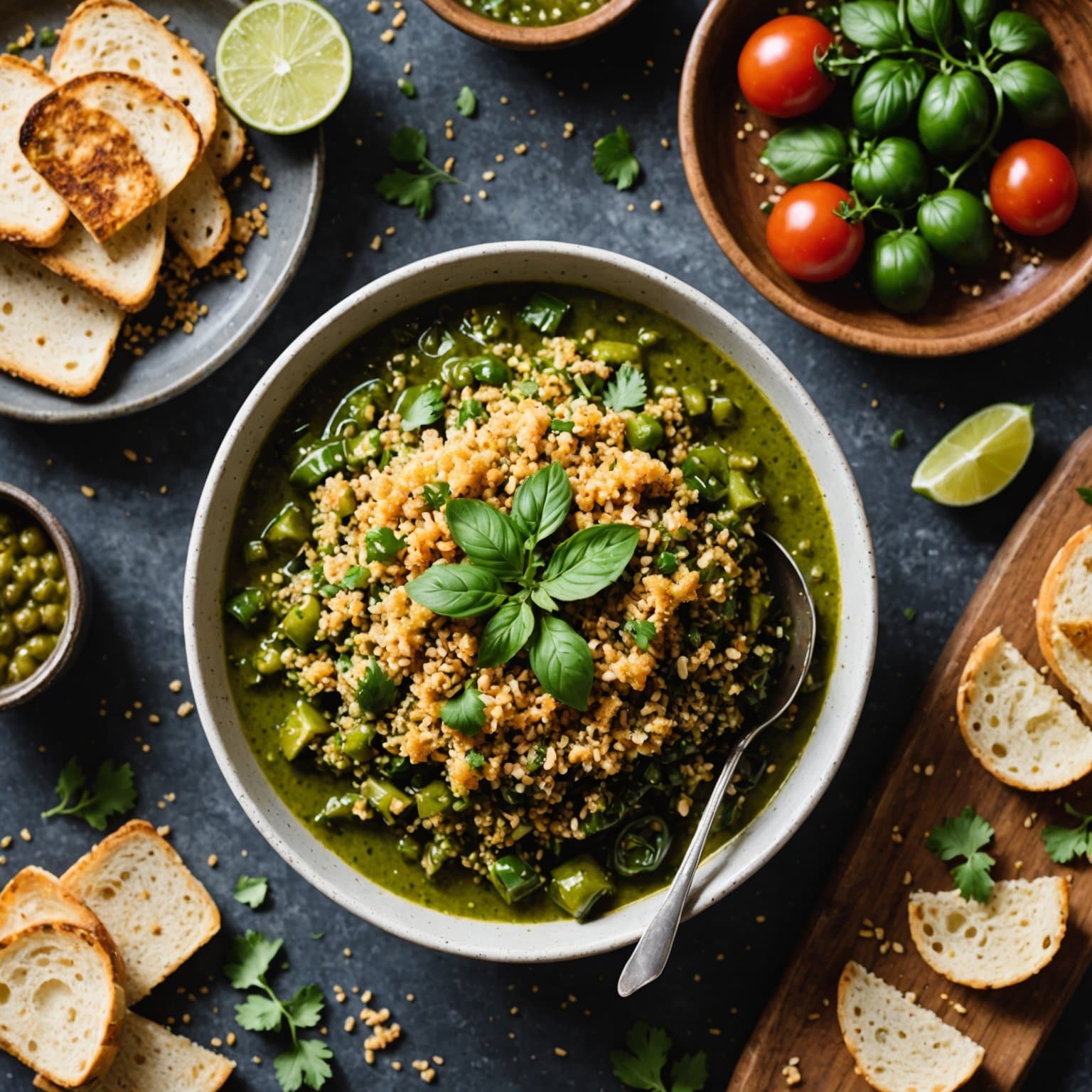 Salsa Verde med ristet brødsmuler