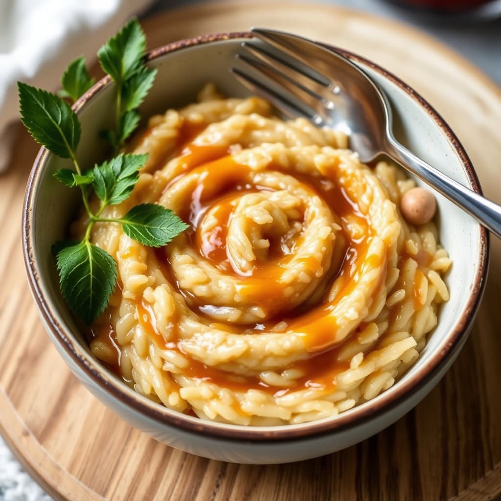 Saltet karamellrisotto