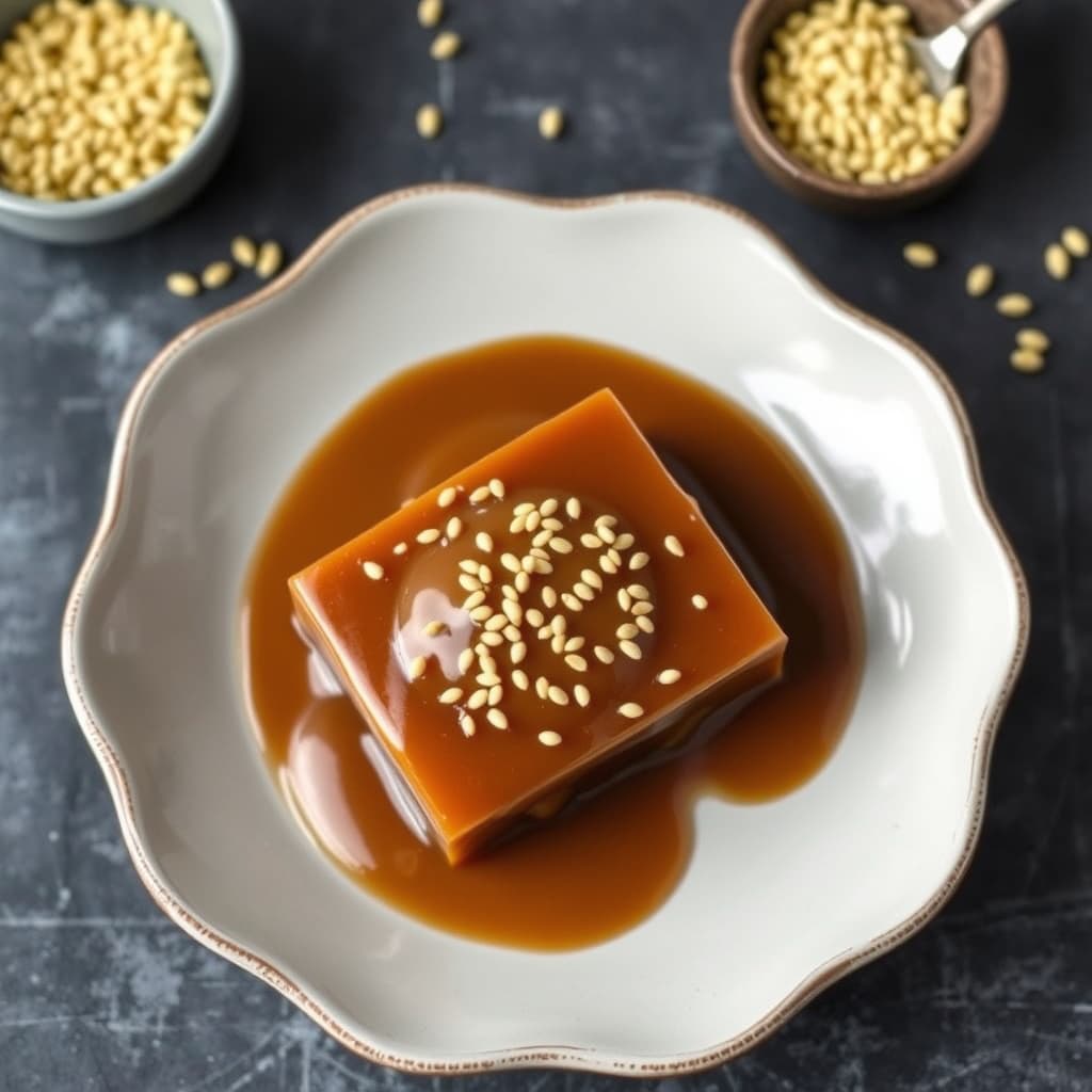 Saltet sesam-karamell