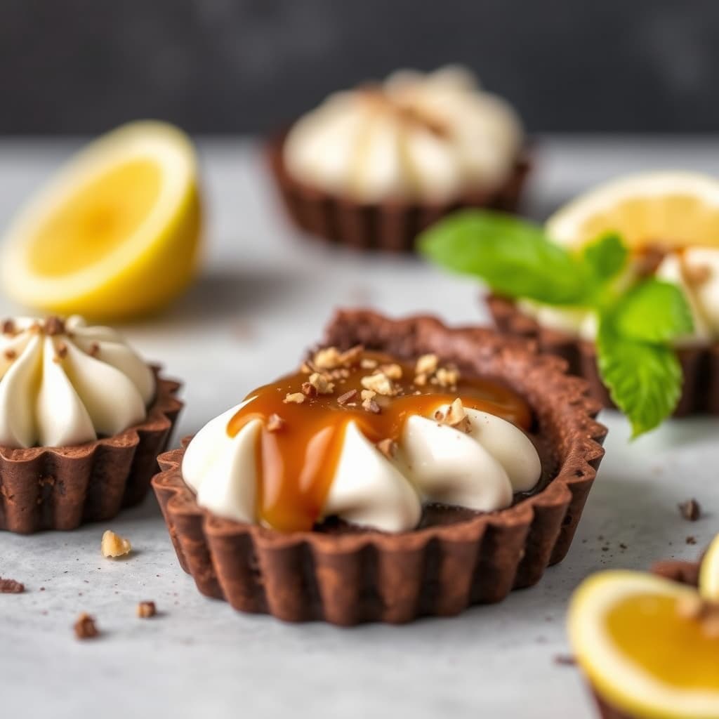 Saltet sjokolade-karamellpai