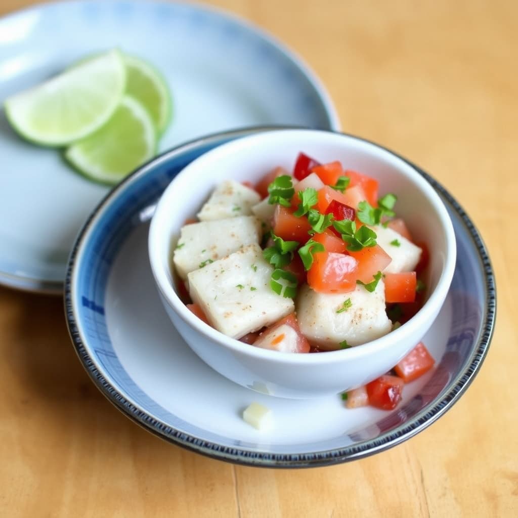 Saltet torsk ceviche