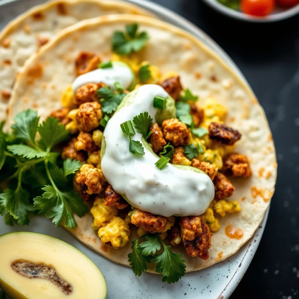 Saltstekte tortillachips med guacamolekrem