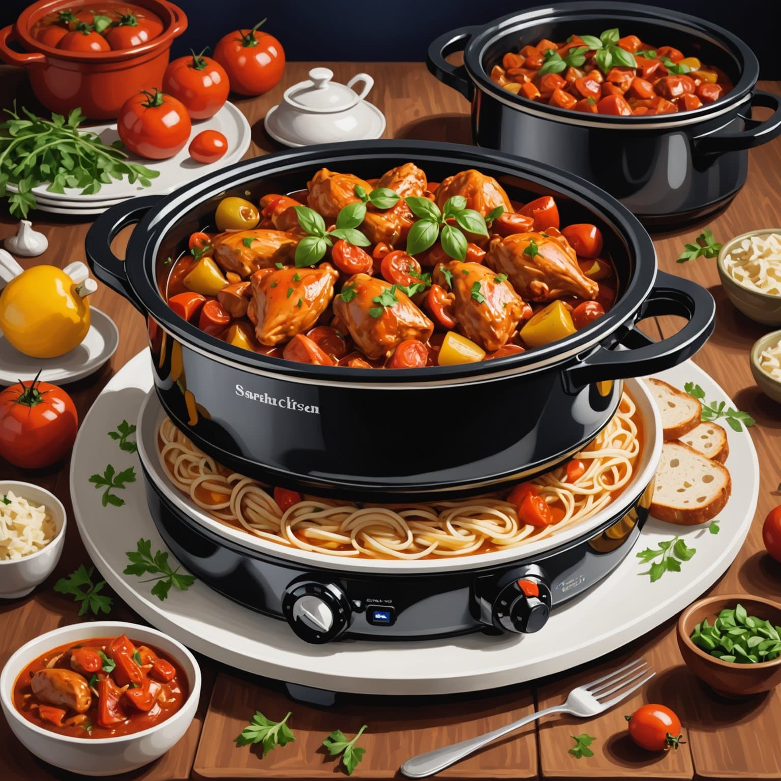 Sarahs langsomkokte kylling Cacciatore