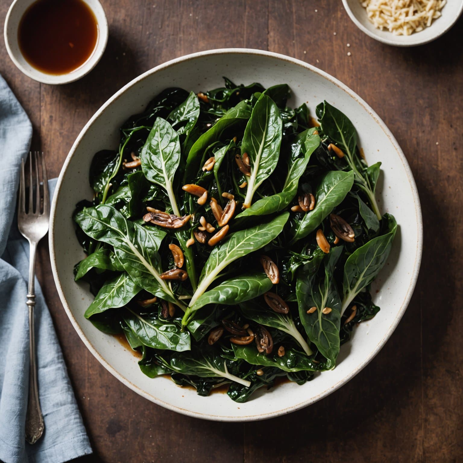 Sauterte grønnkål med ansjoser