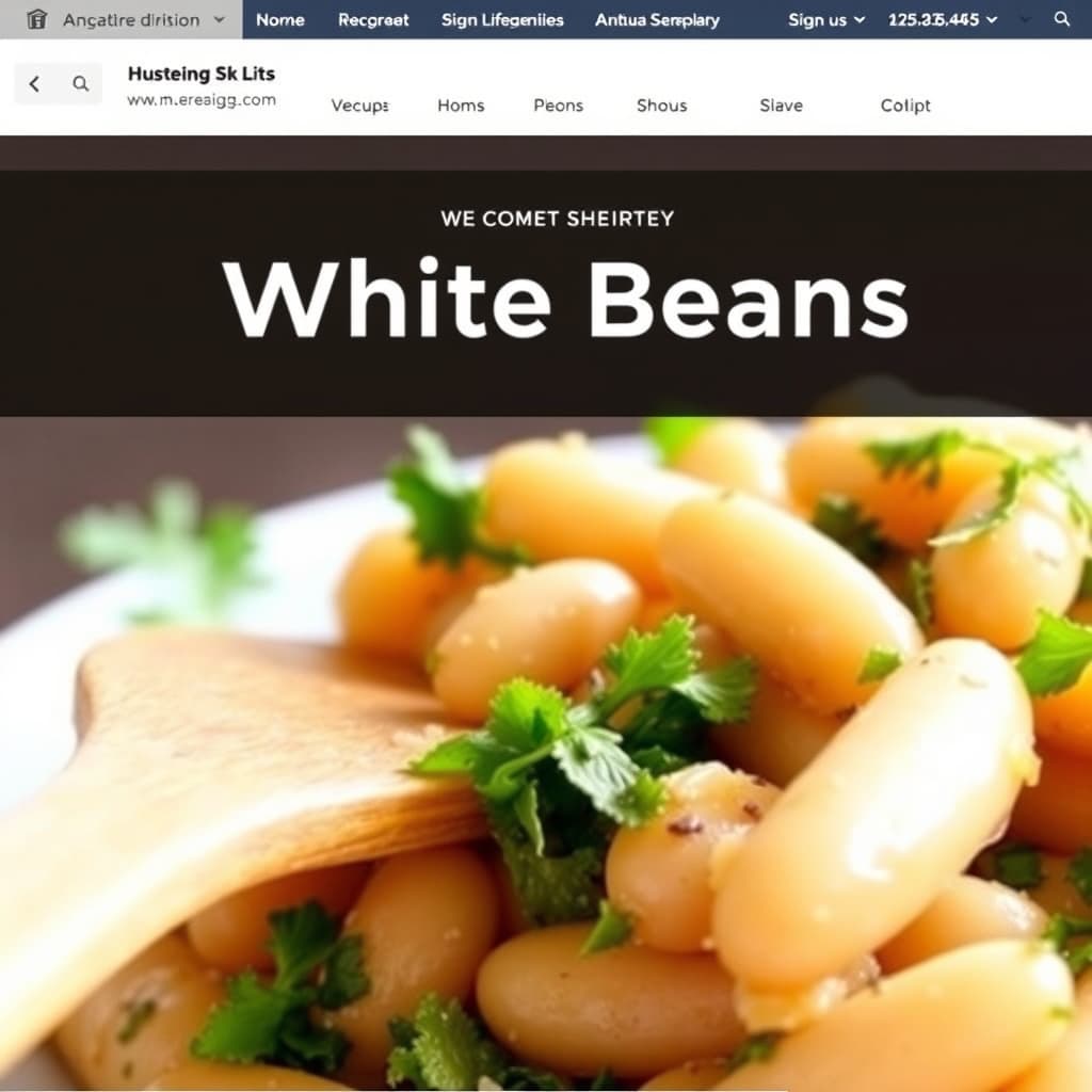 Sauterte hvite bønner