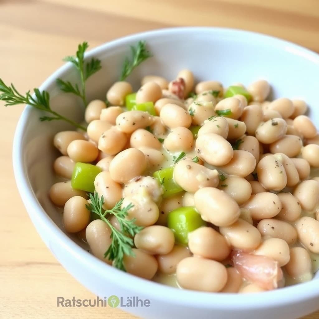 Selleri med kremete hvite bønner