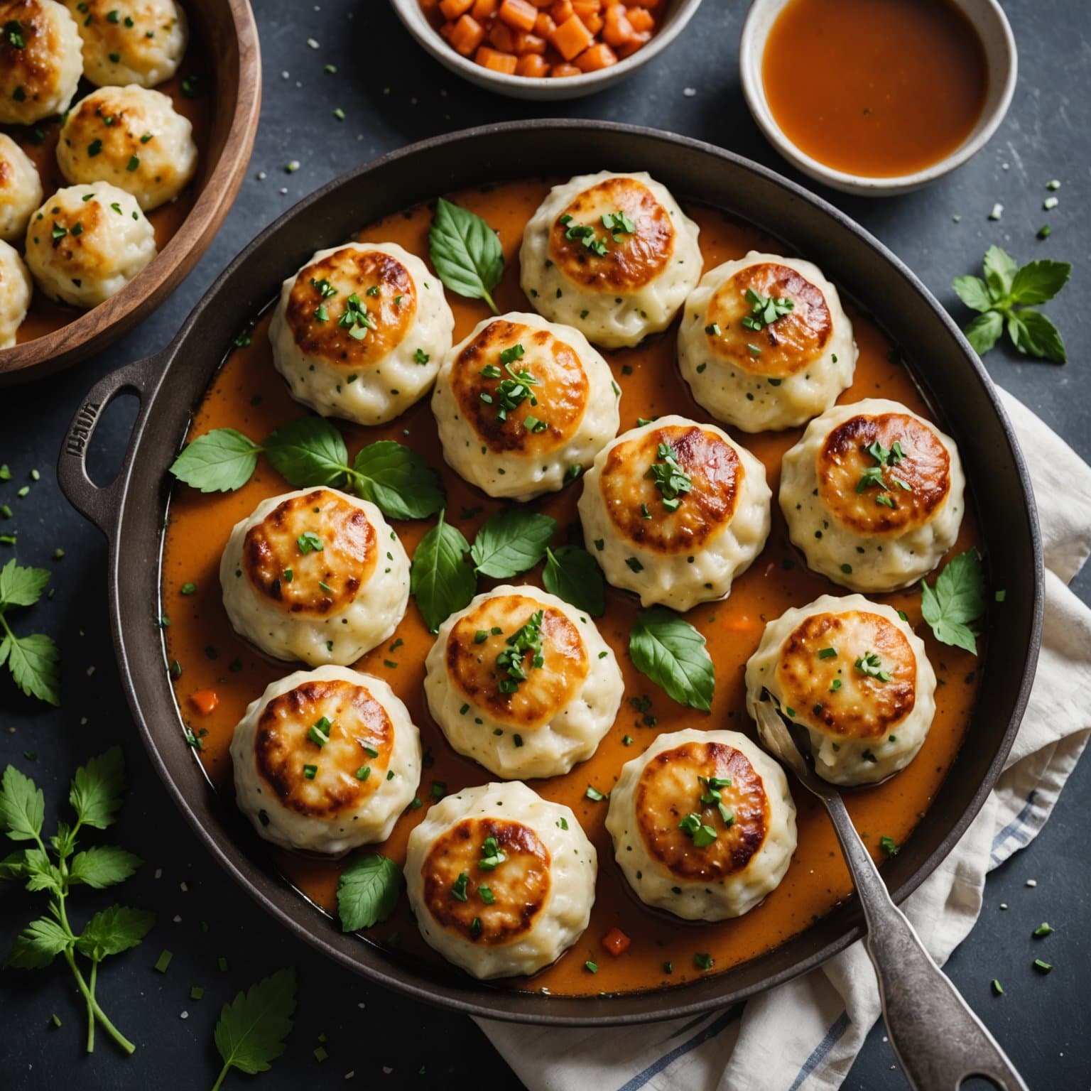 Semmelknoedel (brødknøler)