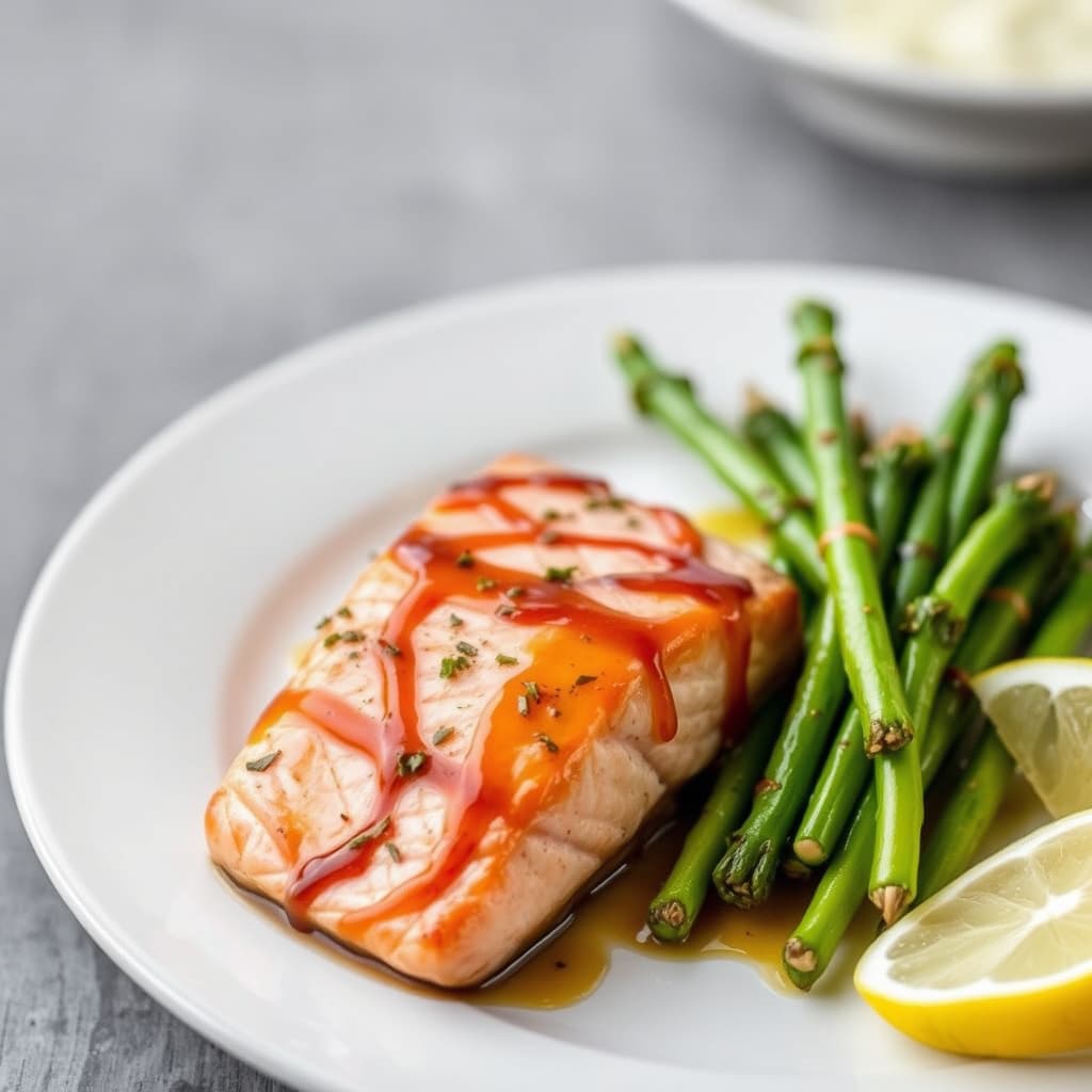 Sennep- og lønnesirupstekt laks