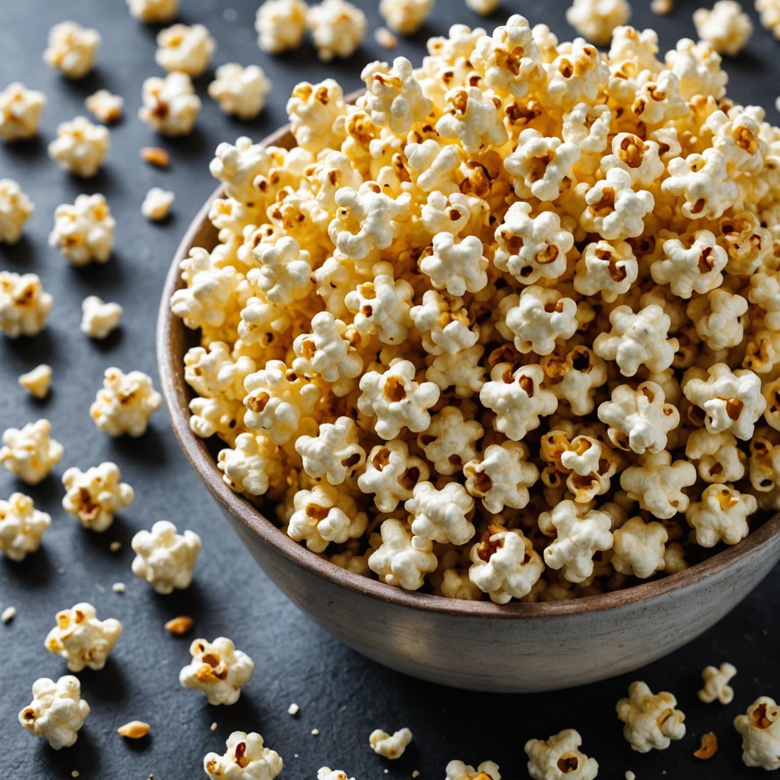 Sesam- og parmesangrønt popcorn