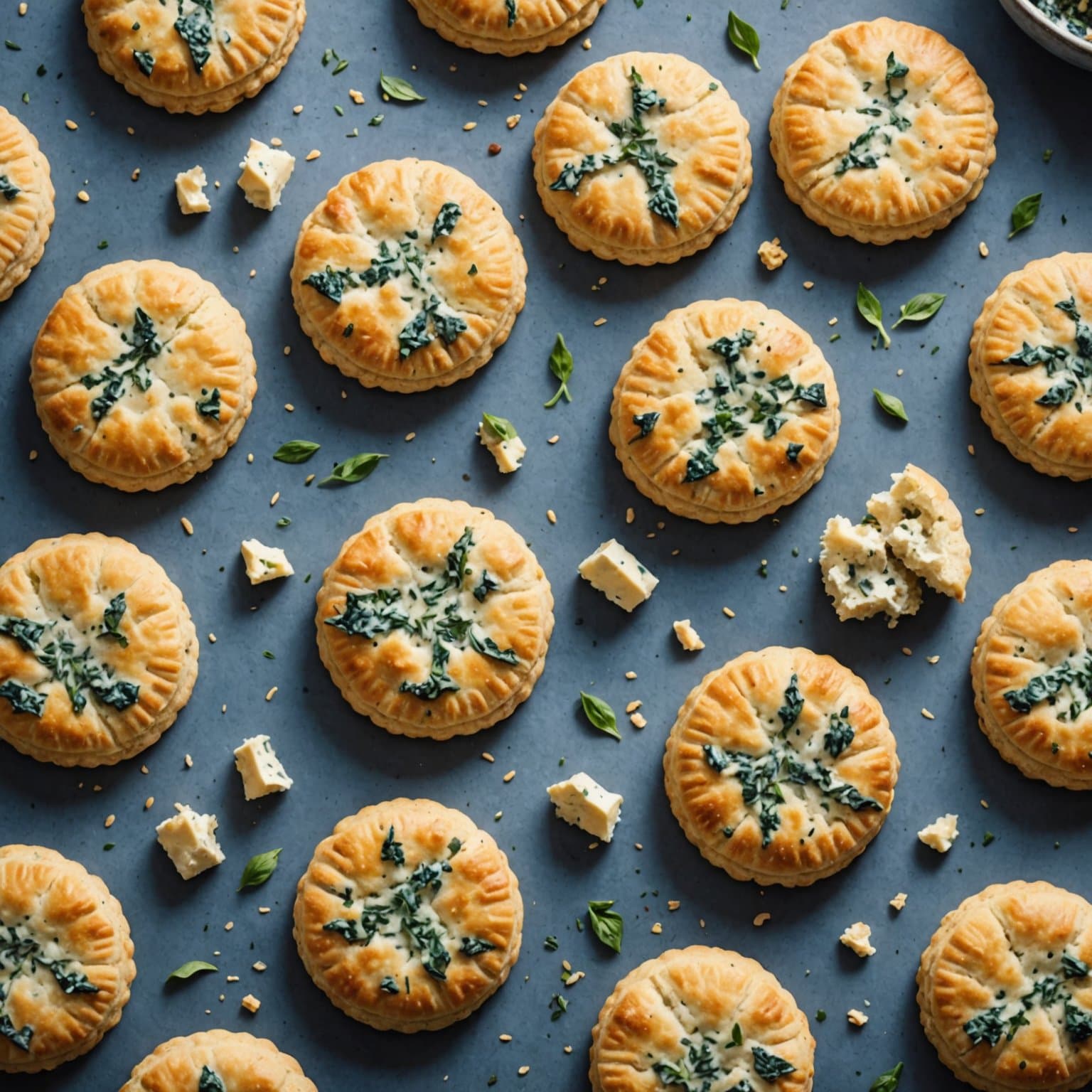 Sesam- og Roquefort-kjeks