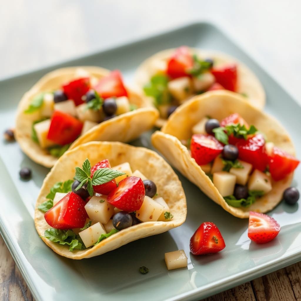 Sesongens frukt- og urte-salatitas