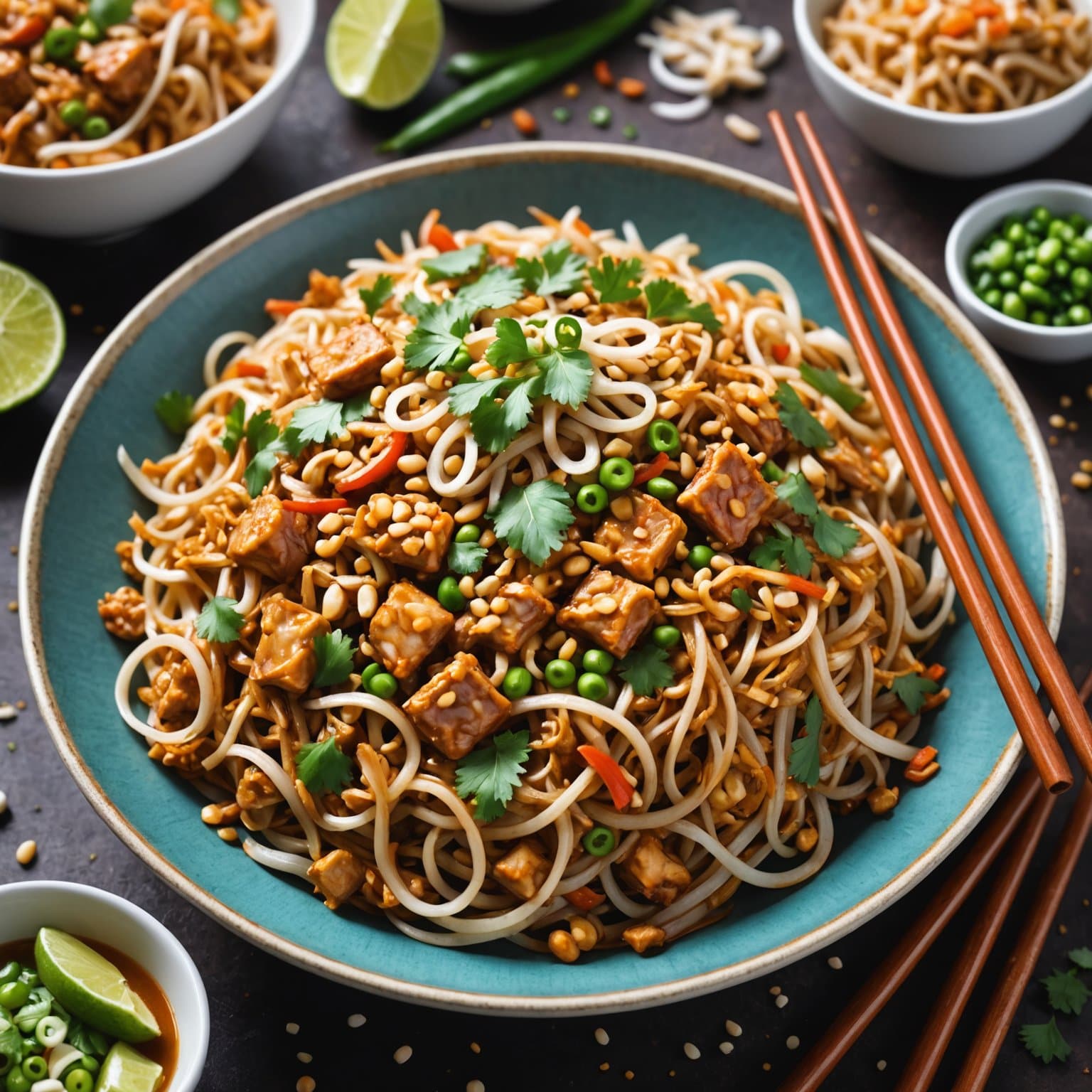 Shirataki kjøttfri kjøtt Pad Thai