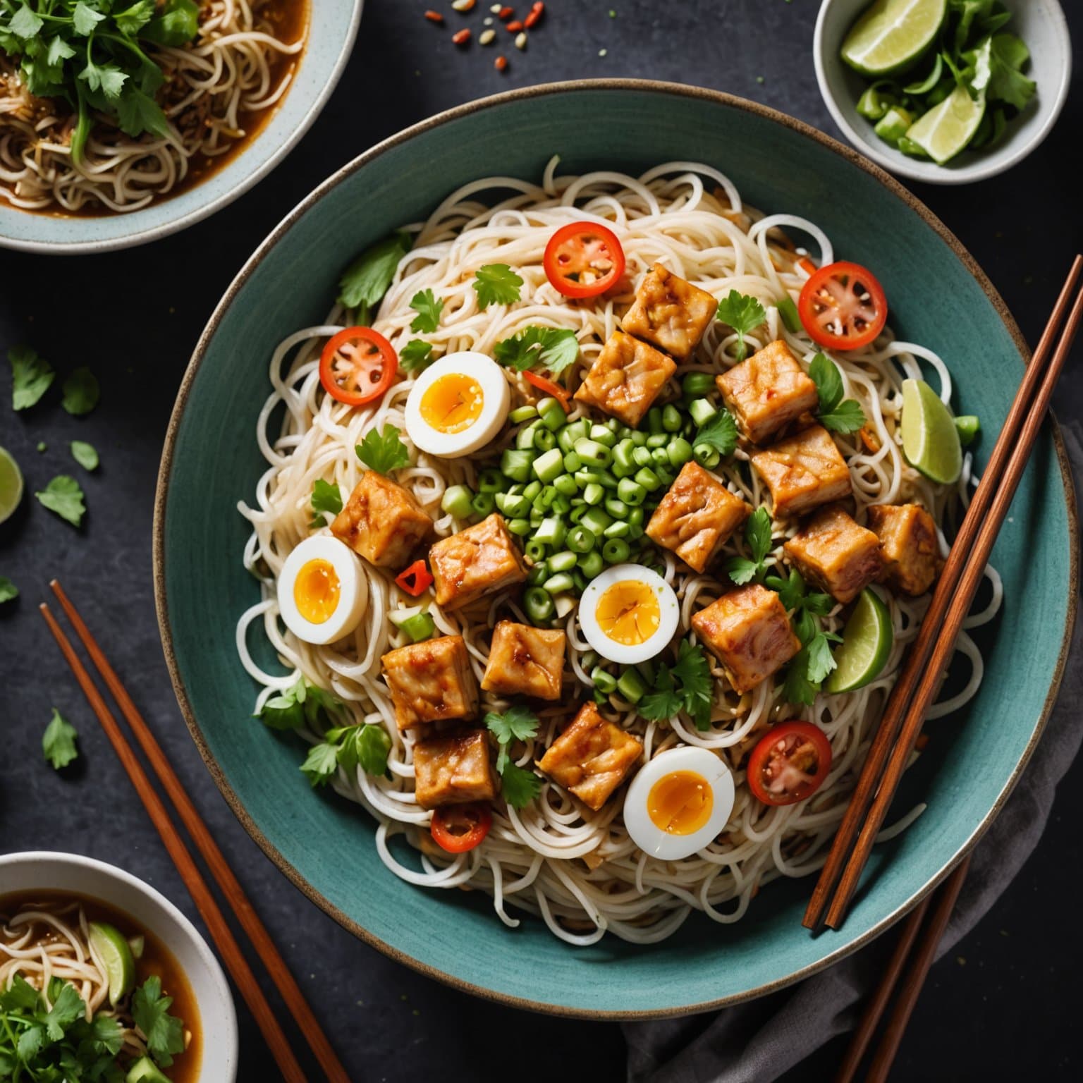 Singapore Hawker Rice Noodles