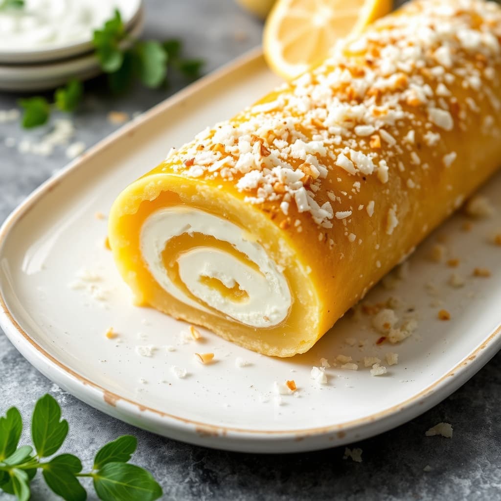 Sitron-kokos Matzo-jellyrull