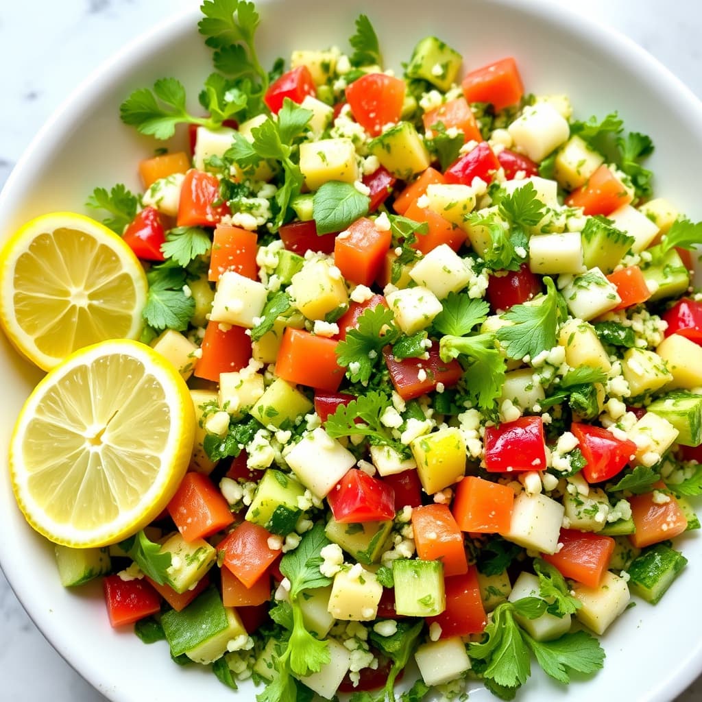 Sitron- og fersk urtetabbouleh