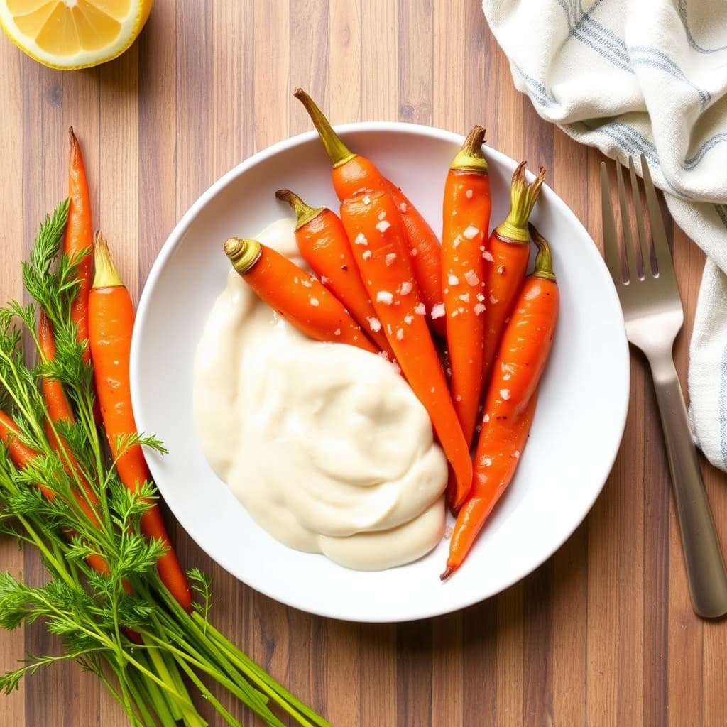 Sitron- og honningglasert gulrot