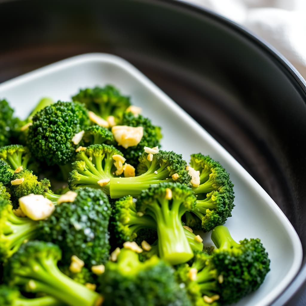 Sitron- og hvitløksbakt brokkoli