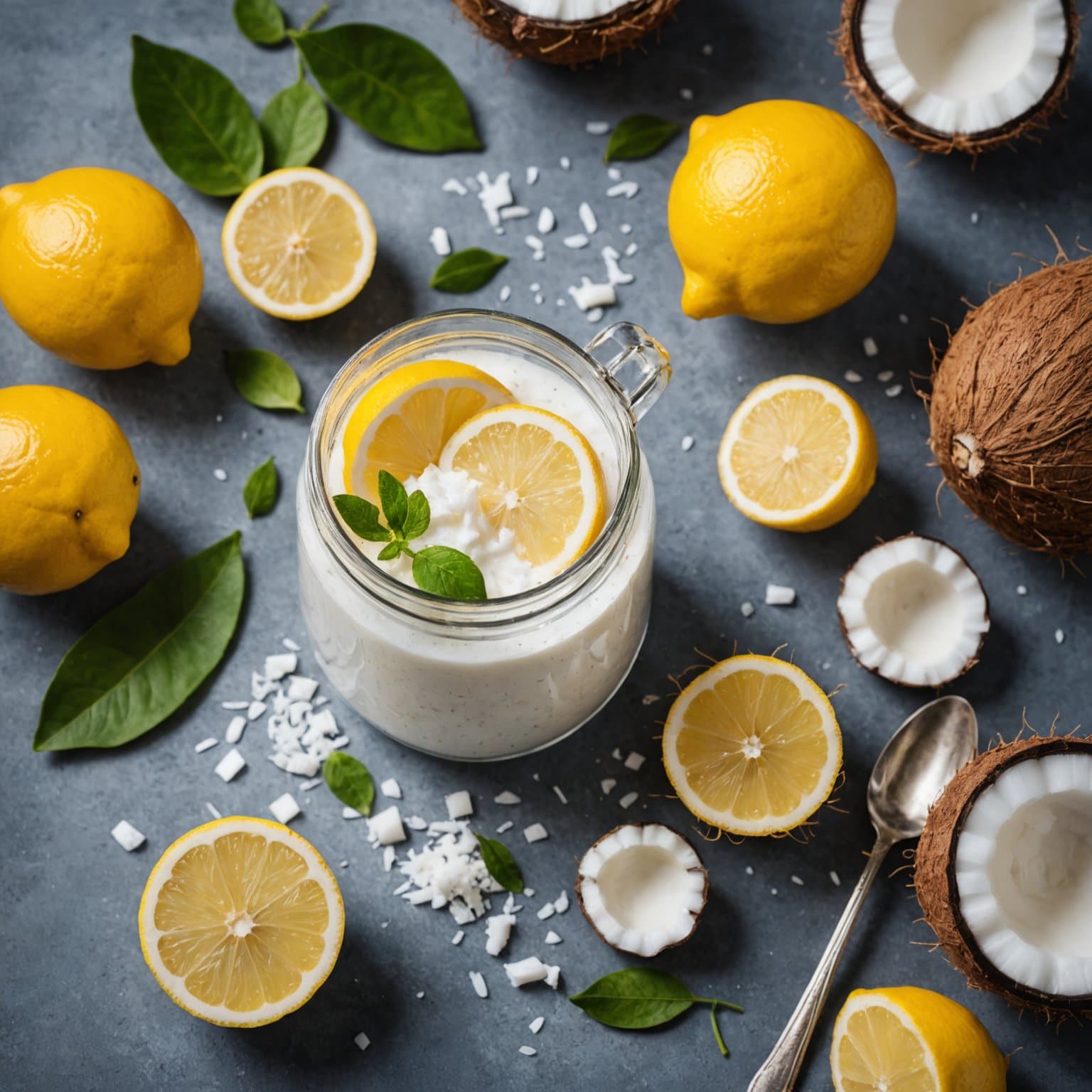 Sitron- og kokosrens